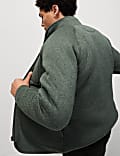 Fleece Lined Knitted Zip Up Jacket