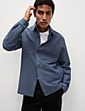 Elegantes Overshirt mit Stretch und zwei Taschen