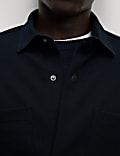 Smart Two Pocket Overshirt with Stretch