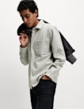 Smart Two Pocket Overshirt with Stretch