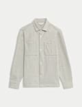 Smart Two Pocket Overshirt with Stretch