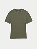 Pure Cotton Textured T-Shirt