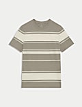 Pure Cotton Striped T-Shirt