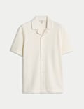Cotton Rich Seersucker Polo Shirt