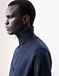 Cotton Rich Half Zip Sweatshirt