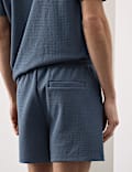 Textured Stretch Jersey Shorts