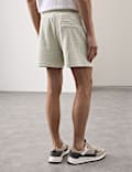 Textured Stretch Jersey Shorts