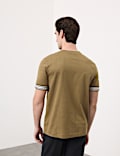 Pure Cotton Banded Cuff Popcorn T-shirt