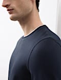 Pure Cotton Jacquard T-Shirt