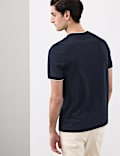 Pure Cotton Jacquard T-Shirt