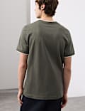 Pure Cotton Jacquard T-Shirt