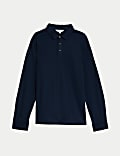 Polo 100 % coton Supima® à manches longues