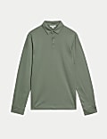Pure Supima® Cotton Long Sleeve Polo Shirt