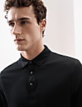 Pure Supima&reg; Cotton Long Sleeve Polo Shirt