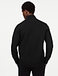 Cotton Rich Zip Up Funnel Neck Jacket