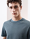 Pure Cotton Jacquard T-Shirt