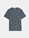 Pure Cotton Jacquard T-Shirt