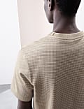 Pure Cotton Jacquard T-Shirt