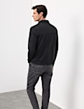 Cotton Rich Half Zip Sweatshirt