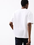 Cotton Rich Jacquard Scuba T-Shirt