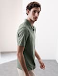 Katoenrijk poloshirt van micropiqué met Coolmax™