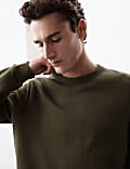 Cotton Rich Crew Neck Sweatshirt