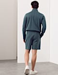 Regular Fit Cotton Rich Drop Needle Shorts