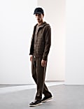 Cotton Rich Pintuck Straight Leg Joggers