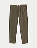 Cotton Rich Pintuck Straight Leg Joggers
