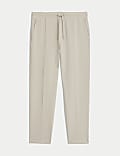 Cotton Rich Pintuck Straight Leg Joggers