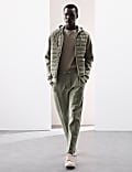 Cotton Rich Pintuck Straight Leg Joggers