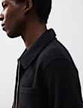 Wool Blend Zip up Fleece Jacket