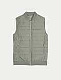 Cotton Rich Zip Up Quilted Gilet with Stormwear™