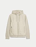 Cotton Rich Zip Up Hooded Jacket with Stormwear™