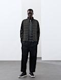 Regular Fit Cotton Rich Padded Hybrid Jacket