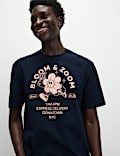 T-Shirt aus reiner Baumwolle mit „NYC Florist“-Lettering