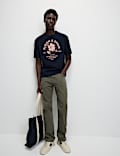 T-Shirt aus reiner Baumwolle mit „NYC Florist“-Lettering