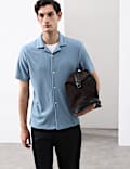 Regular Fit Textured Short Sleeve Shirt
