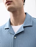 Regular Fit Textured Short Sleeve Shirt