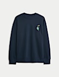 Pure Cotton Embroidered Sweatshirt