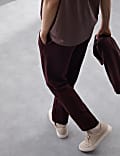 Cotton Rich Straight Leg Textured Joggers
