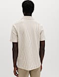 Cotton Rich Jersey Geometric Polo Shirt