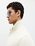 Cotton Rich Textured Knitted Polo Shirt