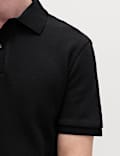 Cotton Rich Textured Knitted Polo Shirt