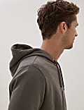 Sweat en coton à capuche