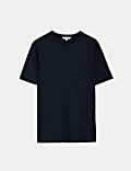 T-Shirt με κλειστή στρογγυλή λαιμόκοψη από 100% βαμβάκι Supima®