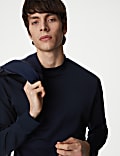 Cotton Rich Funnel Neck T-Shirt