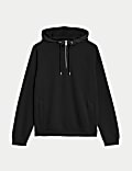 Sudadera con capucha con media cremallera con algodón