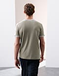 Cotton Blend Micro Pique T-Shirt