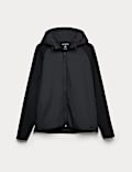 Cotton Rich Raglan Hybrid Hooded Jacket